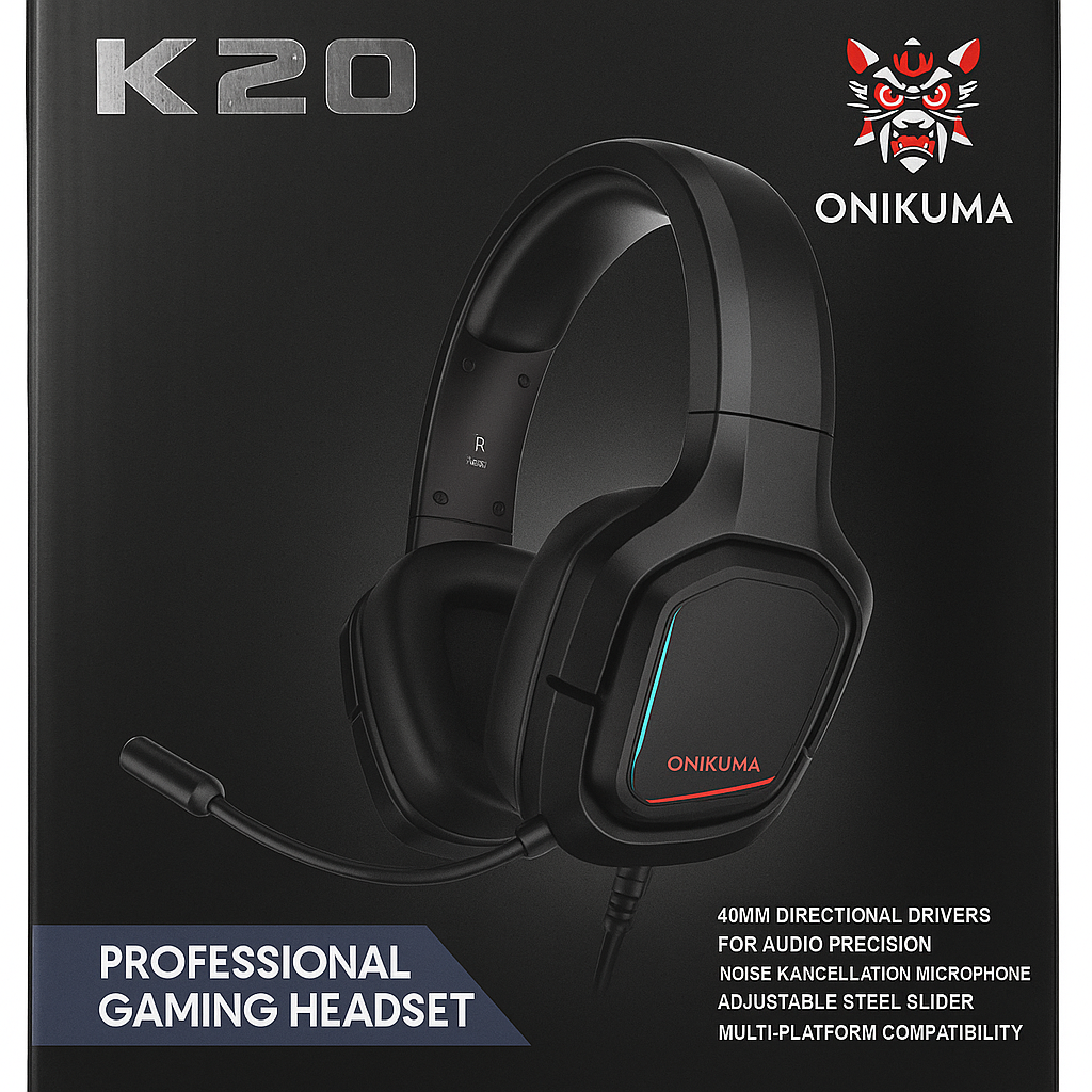 Audífonos Gamer Onikuma K20 con Micrófon