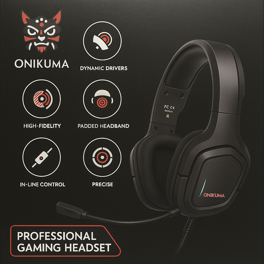 Audífonos Gamer Onikuma K20 con Micrófon