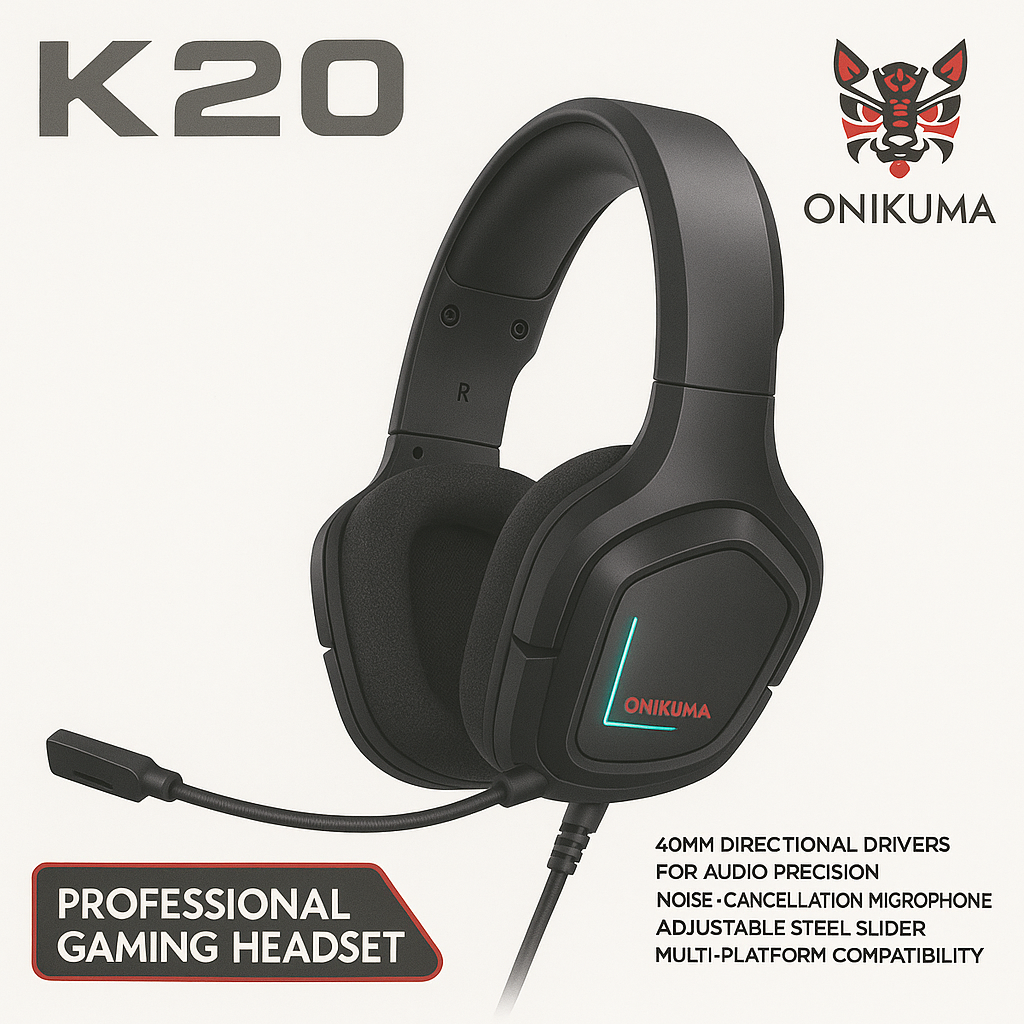 Audífonos Gamer Onikuma K20 con Micrófon